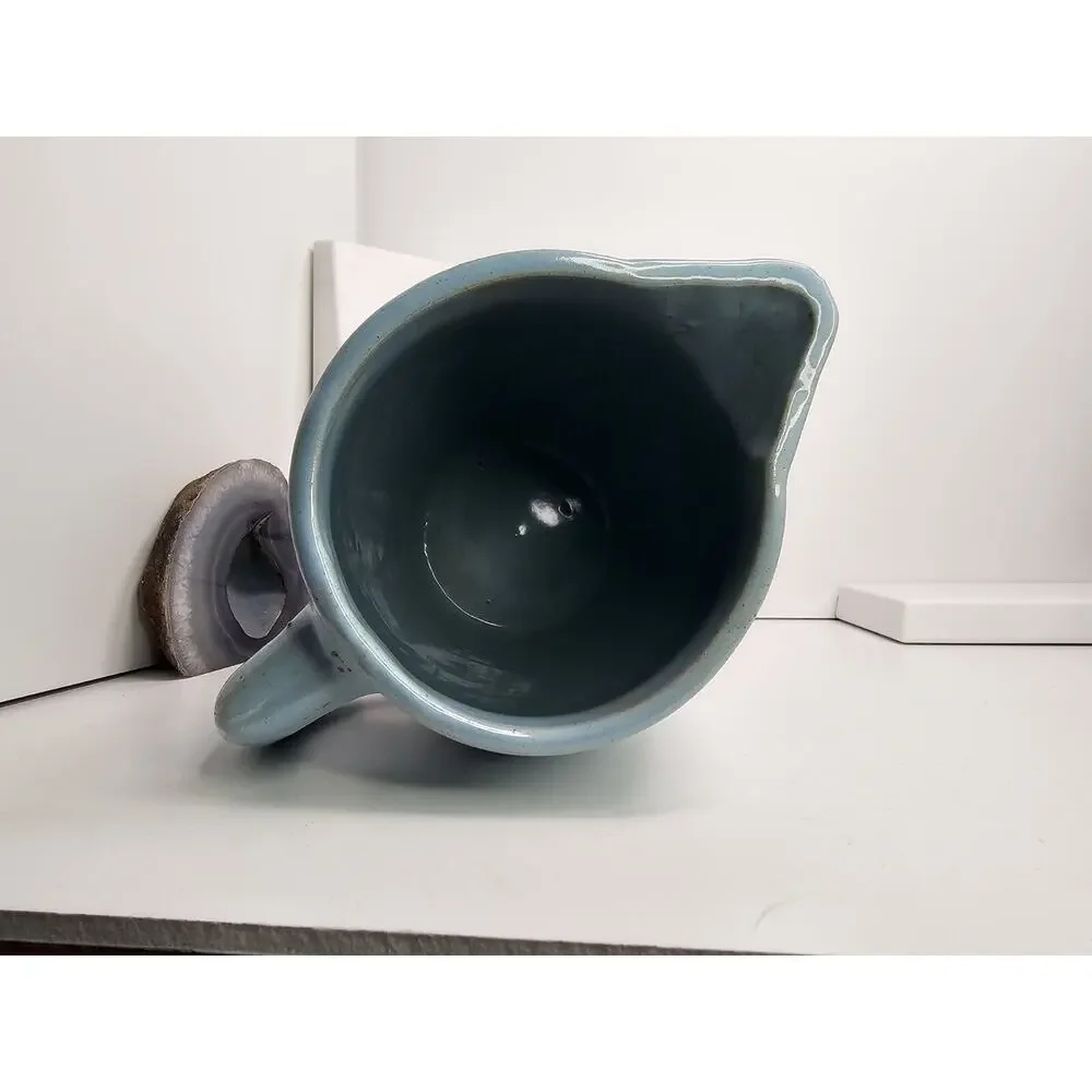 Vintage Light Blue Signed Pitcher